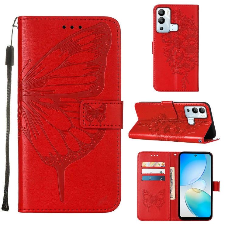 Embossed Butterfly Flip Leather Phone Case, For Infinix Hot 12 Play/Hot 12 Play NFC X6816C, For Infinix Hot 12i X665, For Infinix Hot 12 X6817, For Infinix Note 12 Pro 4G, For Infinix Note 12 Pro 5G, For Infinix Note 12 G96                             ...