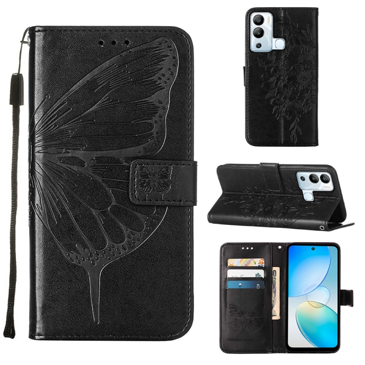 Embossed Butterfly Flip Leather Phone Case, For Infinix Hot 12 Play/Hot 12 Play NFC X6816C, For Infinix Hot 12i X665, For Infinix Hot 12 X6817, For Infinix Note 12 Pro 4G, For Infinix Note 12 Pro 5G, For Infinix Note 12 G96                             ...