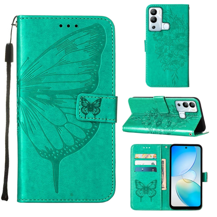 Embossed Butterfly Flip Leather Phone Case, For Infinix Hot 12 Play/Hot 12 Play NFC X6816C, For Infinix Hot 12i X665, For Infinix Hot 12 X6817, For Infinix Note 12 Pro 4G, For Infinix Note 12 Pro 5G, For Infinix Note 12 G96                             ...