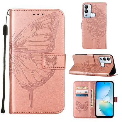 Embossed Butterfly Flip Leather Phone Case, For Infinix Hot 12 Play/Hot 12 Play NFC X6816C, For Infinix Hot 12i X665, For Infinix Hot 12 X6817, For Infinix Note 12 Pro 4G, For Infinix Note 12 Pro 5G, For Infinix Note 12 G96                             ...