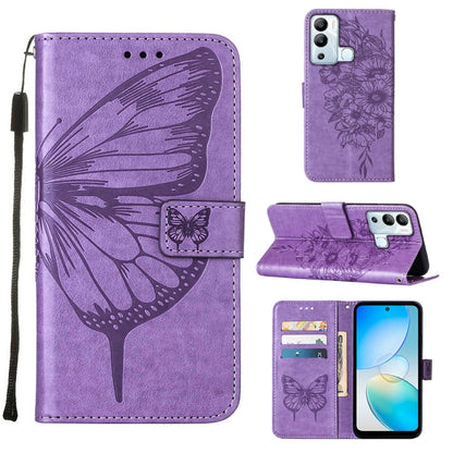 Embossed Butterfly Flip Leather Phone Case, For Infinix Hot 12 Play/Hot 12 Play NFC X6816C, For Infinix Hot 12i X665, For Infinix Hot 12 X6817, For Infinix Note 12 Pro 4G, For Infinix Note 12 Pro 5G, For Infinix Note 12 G96                             ...