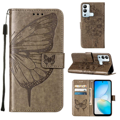 Embossed Butterfly Flip Leather Phone Case, For Infinix Hot 12 Play/Hot 12 Play NFC X6816C, For Infinix Hot 12i X665, For Infinix Hot 12 X6817, For Infinix Note 12 Pro 4G, For Infinix Note 12 Pro 5G, For Infinix Note 12 G96                             ...