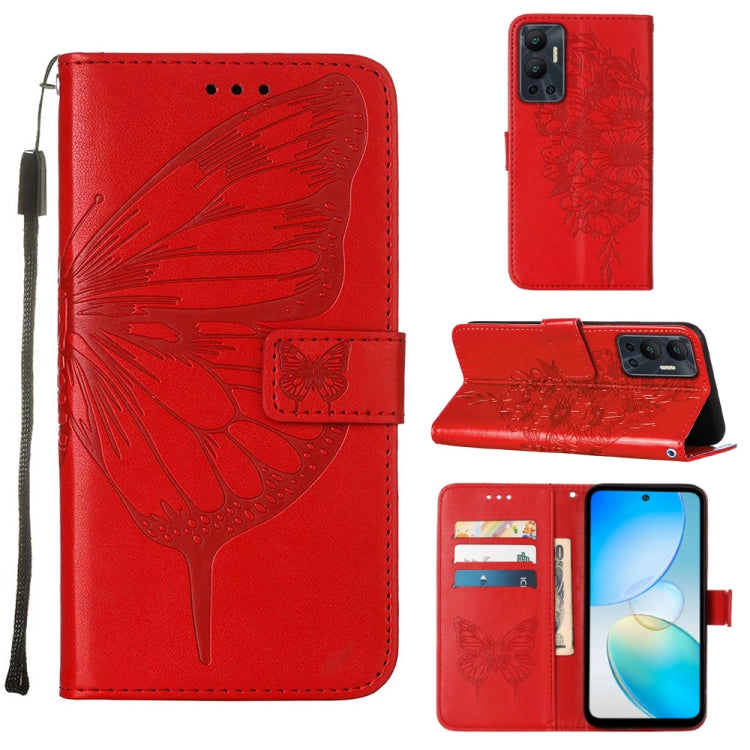 Embossed Butterfly Flip Leather Phone Case, For Infinix Hot 12 Play/Hot 12 Play NFC X6816C, For Infinix Hot 12i X665, For Infinix Hot 12 X6817, For Infinix Note 12 Pro 4G, For Infinix Note 12 Pro 5G, For Infinix Note 12 G96                             ...