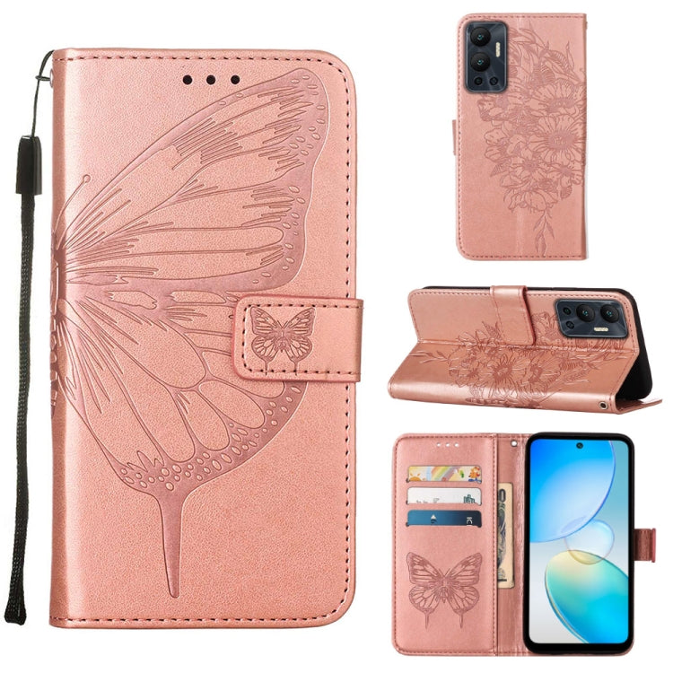 Embossed Butterfly Flip Leather Phone Case, For Infinix Hot 12 Play/Hot 12 Play NFC X6816C, For Infinix Hot 12i X665, For Infinix Hot 12 X6817, For Infinix Note 12 Pro 4G, For Infinix Note 12 Pro 5G, For Infinix Note 12 G96                             ...