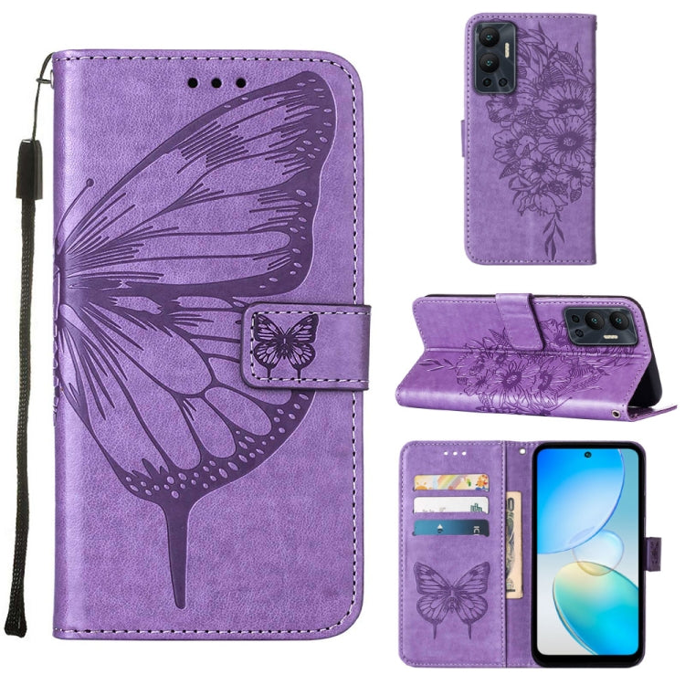 Embossed Butterfly Flip Leather Phone Case, For Infinix Hot 12 Play/Hot 12 Play NFC X6816C, For Infinix Hot 12i X665, For Infinix Hot 12 X6817, For Infinix Note 12 Pro 4G, For Infinix Note 12 Pro 5G, For Infinix Note 12 G96                             ...