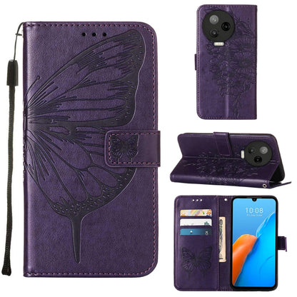 Embossed Butterfly Flip Leather Phone Case, For Infinix Hot 12 Play/Hot 12 Play NFC X6816C, For Infinix Hot 12i X665, For Infinix Hot 12 X6817, For Infinix Note 12 Pro 4G, For Infinix Note 12 Pro 5G, For Infinix Note 12 G96                             ...