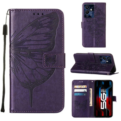 Embossed Butterfly Flip Leather Phone Case, For Infinix Hot 12 Play/Hot 12 Play NFC X6816C, For Infinix Hot 12i X665, For Infinix Hot 12 X6817, For Infinix Note 12 Pro 4G, For Infinix Note 12 Pro 5G, For Infinix Note 12 G96                             ...