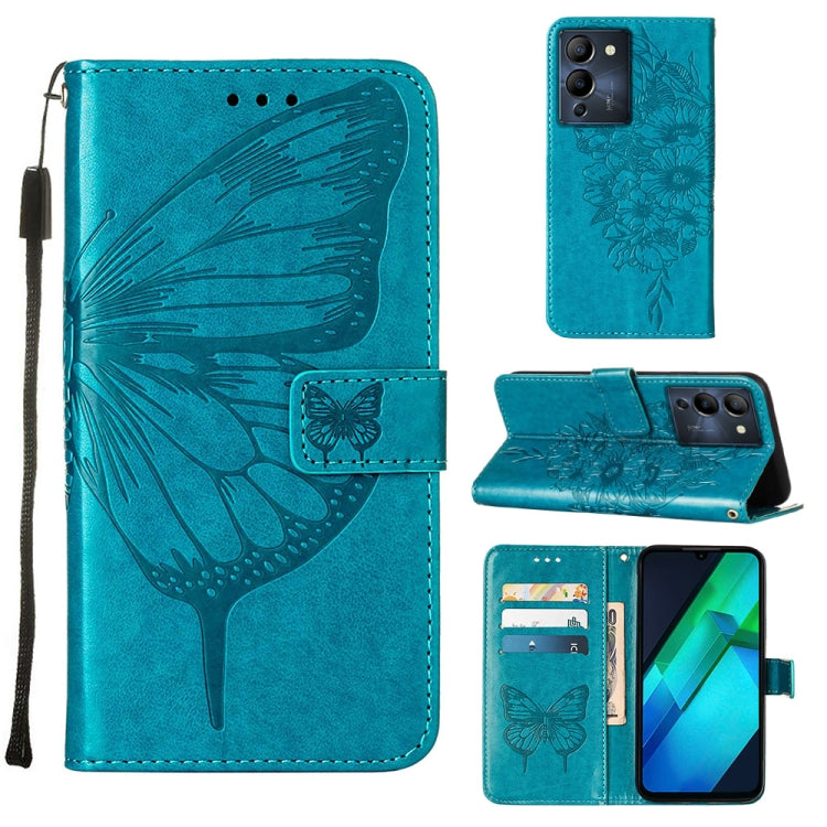 Embossed Butterfly Flip Leather Phone Case, For Infinix Hot 12 Play/Hot 12 Play NFC X6816C, For Infinix Hot 12i X665, For Infinix Hot 12 X6817, For Infinix Note 12 Pro 4G, For Infinix Note 12 Pro 5G, For Infinix Note 12 G96                             ...
