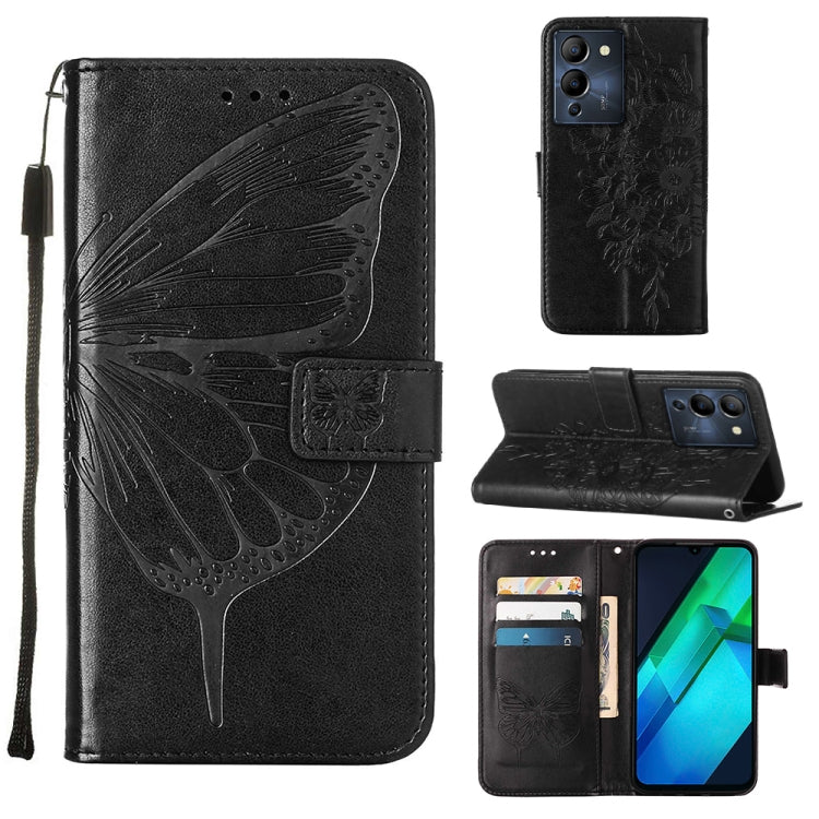 Embossed Butterfly Flip Leather Phone Case, For Infinix Hot 12 Play/Hot 12 Play NFC X6816C, For Infinix Hot 12i X665, For Infinix Hot 12 X6817, For Infinix Note 12 Pro 4G, For Infinix Note 12 Pro 5G, For Infinix Note 12 G96                             ...