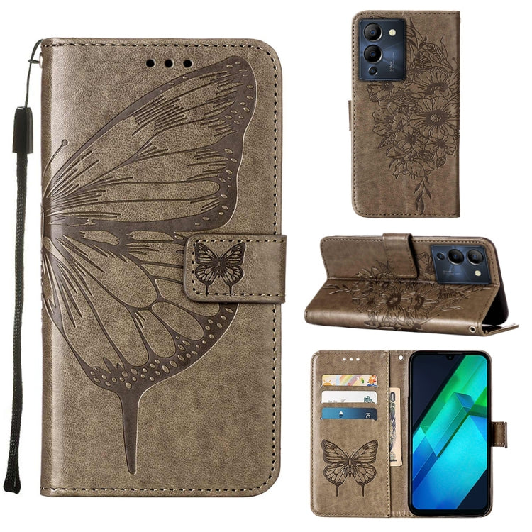 Embossed Butterfly Flip Leather Phone Case, For Infinix Hot 12 Play/Hot 12 Play NFC X6816C, For Infinix Hot 12i X665, For Infinix Hot 12 X6817, For Infinix Note 12 Pro 4G, For Infinix Note 12 Pro 5G, For Infinix Note 12 G96                             ...