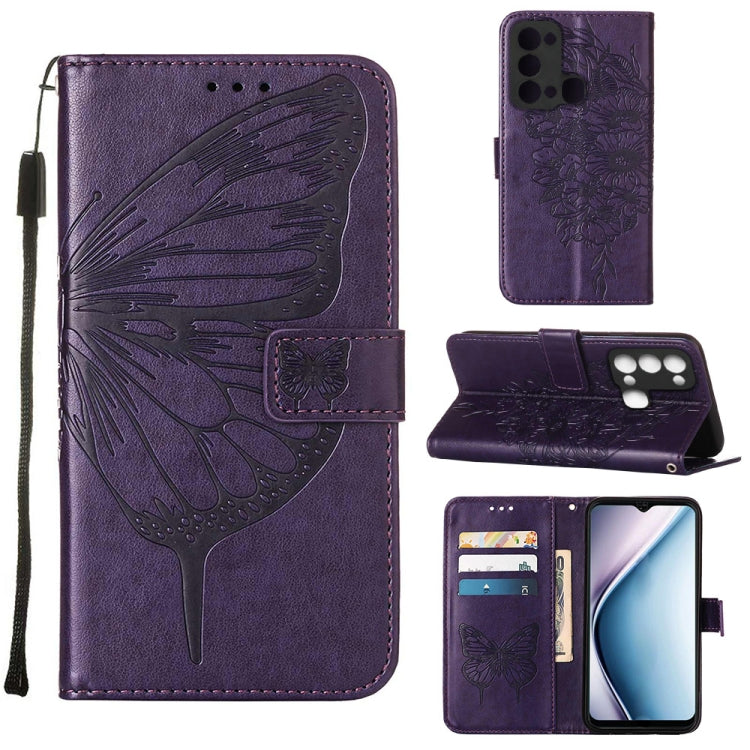 Embossed Butterfly Flip Leather Phone Case, For Infinix Hot 12 Play/Hot 12 Play NFC X6816C, For Infinix Hot 12i X665, For Infinix Hot 12 X6817, For Infinix Note 12 Pro 4G, For Infinix Note 12 Pro 5G, For Infinix Note 12 G96                             ...
