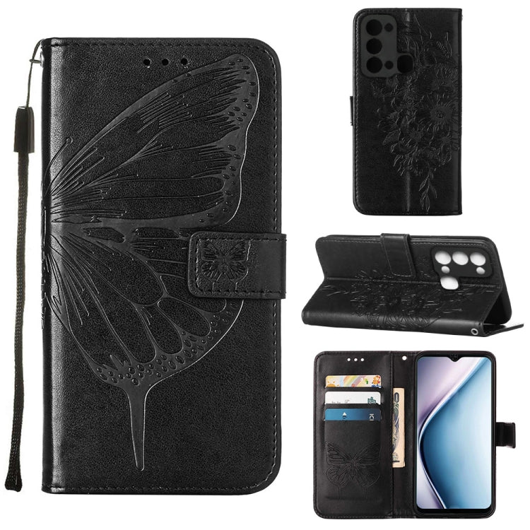 Embossed Butterfly Flip Leather Phone Case, For Infinix Hot 12 Play/Hot 12 Play NFC X6816C, For Infinix Hot 12i X665, For Infinix Hot 12 X6817, For Infinix Note 12 Pro 4G, For Infinix Note 12 Pro 5G, For Infinix Note 12 G96                             ...