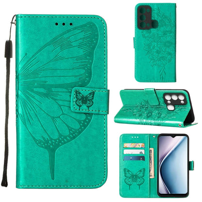 Embossed Butterfly Flip Leather Phone Case, For Infinix Hot 12 Play/Hot 12 Play NFC X6816C, For Infinix Hot 12i X665, For Infinix Hot 12 X6817, For Infinix Note 12 Pro 4G, For Infinix Note 12 Pro 5G, For Infinix Note 12 G96                             ...