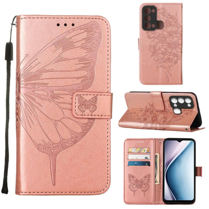 Embossed Butterfly Flip Leather Phone Case, For Infinix Hot 12 Play/Hot 12 Play NFC X6816C, For Infinix Hot 12i X665, For Infinix Hot 12 X6817, For Infinix Note 12 Pro 4G, For Infinix Note 12 Pro 5G, For Infinix Note 12 G96                             ...