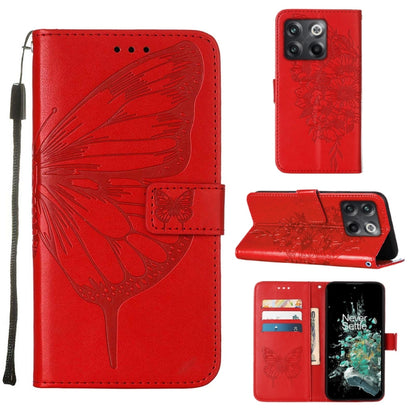 Embossed Butterfly Flip Leather Phone Case, For OnePlus 10T 5G Global, For Tecno Camon 19, For Tecno Camon 19 NEO, For Tecno Camon 19 Pro 5G, For Tecno POP 6, For Tecno Pova 3/LE7, For Tecno Spark 9 Pro/Spark 9T, For vivo S10e 5G/V23e 4G/V23E 5G/Y75 4G...