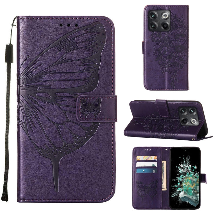 Embossed Butterfly Flip Leather Phone Case, For OnePlus 10T 5G Global, For Tecno Camon 19, For Tecno Camon 19 NEO, For Tecno Camon 19 Pro 5G, For Tecno POP 6, For Tecno Pova 3/LE7, For Tecno Spark 9 Pro/Spark 9T, For vivo S10e 5G/V23e 4G/V23E 5G/Y75 4G...