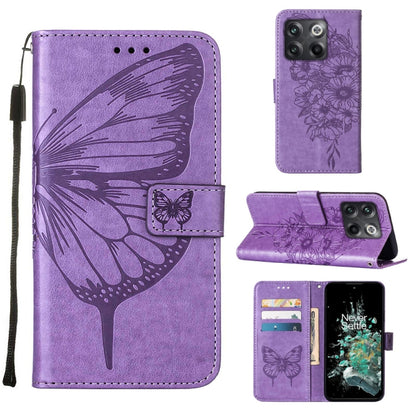 Embossed Butterfly Flip Leather Phone Case, For OnePlus 10T 5G Global, For Tecno Camon 19, For Tecno Camon 19 NEO, For Tecno Camon 19 Pro 5G, For Tecno POP 6, For Tecno Pova 3/LE7, For Tecno Spark 9 Pro/Spark 9T, For vivo S10e 5G/V23e 4G/V23E 5G/Y75 4G...