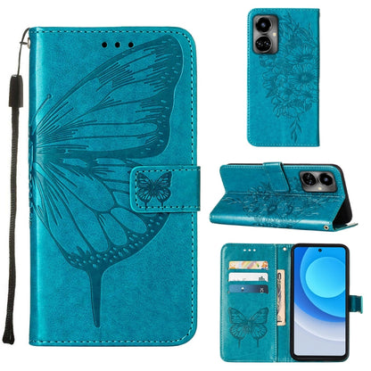 Embossed Butterfly Flip Leather Phone Case, For OnePlus 10T 5G Global, For Tecno Camon 19, For Tecno Camon 19 NEO, For Tecno Camon 19 Pro 5G, For Tecno POP 6, For Tecno Pova 3/LE7, For Tecno Spark 9 Pro/Spark 9T, For vivo S10e 5G/V23e 4G/V23E 5G/Y75 4G...