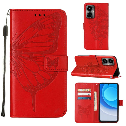 Embossed Butterfly Flip Leather Phone Case, For OnePlus 10T 5G Global, For Tecno Camon 19, For Tecno Camon 19 NEO, For Tecno Camon 19 Pro 5G, For Tecno POP 6, For Tecno Pova 3/LE7, For Tecno Spark 9 Pro/Spark 9T, For vivo S10e 5G/V23e 4G/V23E 5G/Y75 4G...