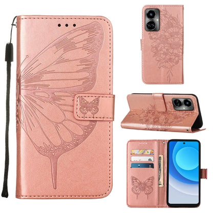 Embossed Butterfly Flip Leather Phone Case, For OnePlus 10T 5G Global, For Tecno Camon 19, For Tecno Camon 19 NEO, For Tecno Camon 19 Pro 5G, For Tecno POP 6, For Tecno Pova 3/LE7, For Tecno Spark 9 Pro/Spark 9T, For vivo S10e 5G/V23e 4G/V23E 5G/Y75 4G...
