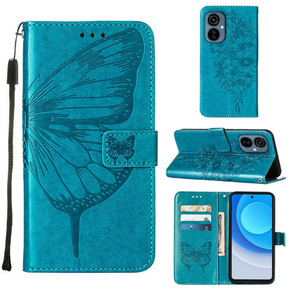 Embossed Butterfly Flip Leather Phone Case, For OnePlus 10T 5G Global, For Tecno Camon 19, For Tecno Camon 19 NEO, For Tecno Camon 19 Pro 5G, For Tecno POP 6, For Tecno Pova 3/LE7, For Tecno Spark 9 Pro/Spark 9T, For vivo S10e 5G/V23e 4G/V23E 5G/Y75 4G...