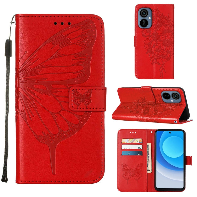 Embossed Butterfly Flip Leather Phone Case, For OnePlus 10T 5G Global, For Tecno Camon 19, For Tecno Camon 19 NEO, For Tecno Camon 19 Pro 5G, For Tecno POP 6, For Tecno Pova 3/LE7, For Tecno Spark 9 Pro/Spark 9T, For vivo S10e 5G/V23e 4G/V23E 5G/Y75 4G...
