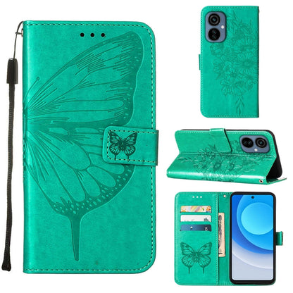 Embossed Butterfly Flip Leather Phone Case, For OnePlus 10T 5G Global, For Tecno Camon 19, For Tecno Camon 19 NEO, For Tecno Camon 19 Pro 5G, For Tecno POP 6, For Tecno Pova 3/LE7, For Tecno Spark 9 Pro/Spark 9T, For vivo S10e 5G/V23e 4G/V23E 5G/Y75 4G...