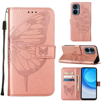 Embossed Butterfly Flip Leather Phone Case, For OnePlus 10T 5G Global, For Tecno Camon 19, For Tecno Camon 19 NEO, For Tecno Camon 19 Pro 5G, For Tecno POP 6, For Tecno Pova 3/LE7, For Tecno Spark 9 Pro/Spark 9T, For vivo S10e 5G/V23e 4G/V23E 5G/Y75 4G...