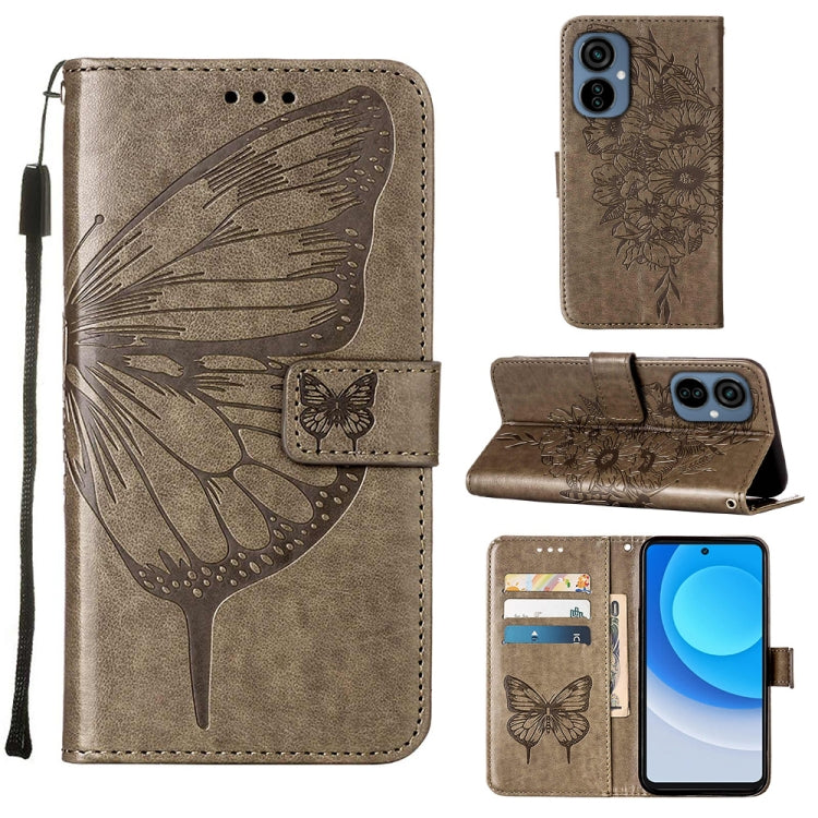 Embossed Butterfly Flip Leather Phone Case, For OnePlus 10T 5G Global, For Tecno Camon 19, For Tecno Camon 19 NEO, For Tecno Camon 19 Pro 5G, For Tecno POP 6, For Tecno Pova 3/LE7, For Tecno Spark 9 Pro/Spark 9T, For vivo S10e 5G/V23e 4G/V23E 5G/Y75 4G...