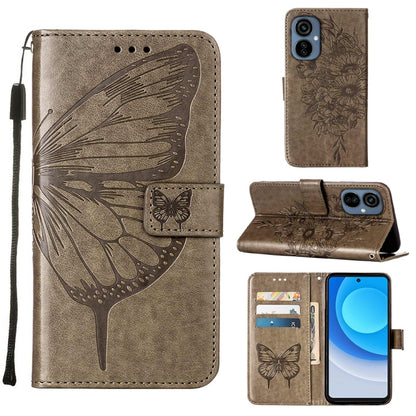 Embossed Butterfly Flip Leather Phone Case, For OnePlus 10T 5G Global, For Tecno Camon 19, For Tecno Camon 19 NEO, For Tecno Camon 19 Pro 5G, For Tecno POP 6, For Tecno Pova 3/LE7, For Tecno Spark 9 Pro/Spark 9T, For vivo S10e 5G/V23e 4G/V23E 5G/Y75 4G...