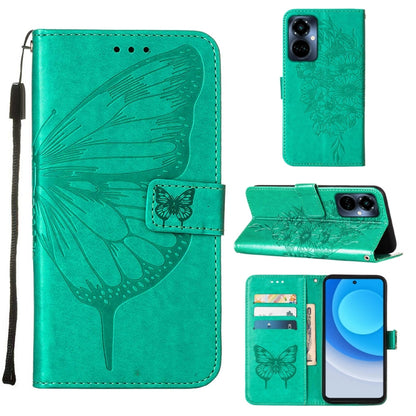 Embossed Butterfly Flip Leather Phone Case, For OnePlus 10T 5G Global, For Tecno Camon 19, For Tecno Camon 19 NEO, For Tecno Camon 19 Pro 5G, For Tecno POP 6, For Tecno Pova 3/LE7, For Tecno Spark 9 Pro/Spark 9T, For vivo S10e 5G/V23e 4G/V23E 5G/Y75 4G...