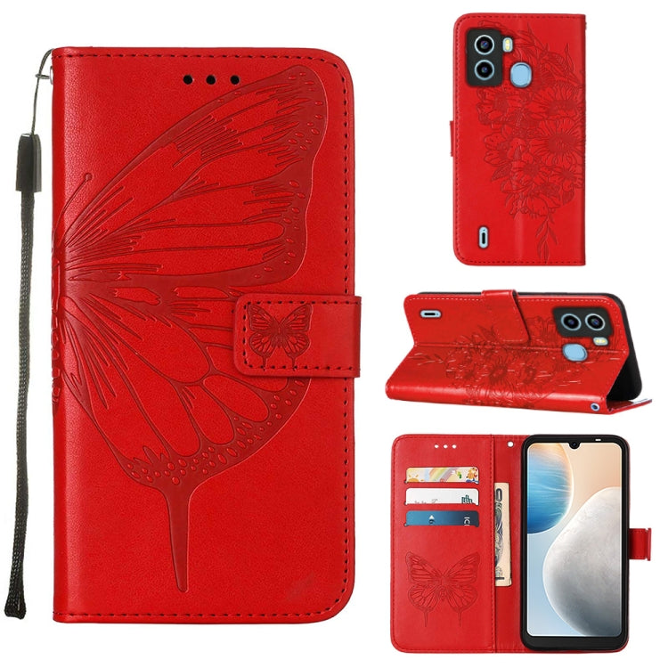 Embossed Butterfly Flip Leather Phone Case, For OnePlus 10T 5G Global, For Tecno Camon 19, For Tecno Camon 19 NEO, For Tecno Camon 19 Pro 5G, For Tecno POP 6, For Tecno Pova 3/LE7, For Tecno Spark 9 Pro/Spark 9T, For vivo S10e 5G/V23e 4G/V23E 5G/Y75 4G...