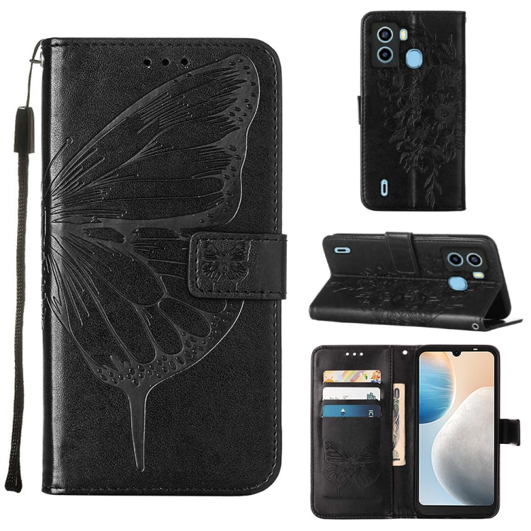 Embossed Butterfly Flip Leather Phone Case, For OnePlus 10T 5G Global, For Tecno Camon 19, For Tecno Camon 19 NEO, For Tecno Camon 19 Pro 5G, For Tecno POP 6, For Tecno Pova 3/LE7, For Tecno Spark 9 Pro/Spark 9T, For vivo S10e 5G/V23e 4G/V23E 5G/Y75 4G...