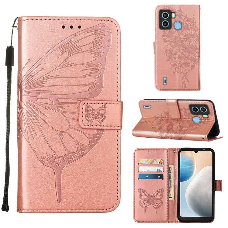 Embossed Butterfly Flip Leather Phone Case, For OnePlus 10T 5G Global, For Tecno Camon 19, For Tecno Camon 19 NEO, For Tecno Camon 19 Pro 5G, For Tecno POP 6, For Tecno Pova 3/LE7, For Tecno Spark 9 Pro/Spark 9T, For vivo S10e 5G/V23e 4G/V23E 5G/Y75 4G...