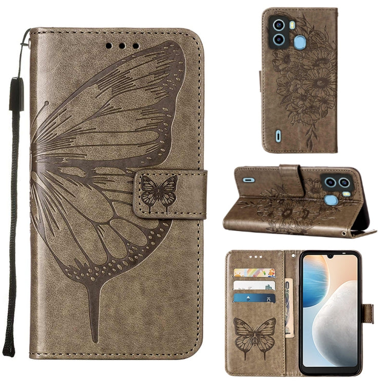 Embossed Butterfly Flip Leather Phone Case, For OnePlus 10T 5G Global, For Tecno Camon 19, For Tecno Camon 19 NEO, For Tecno Camon 19 Pro 5G, For Tecno POP 6, For Tecno Pova 3/LE7, For Tecno Spark 9 Pro/Spark 9T, For vivo S10e 5G/V23e 4G/V23E 5G/Y75 4G...