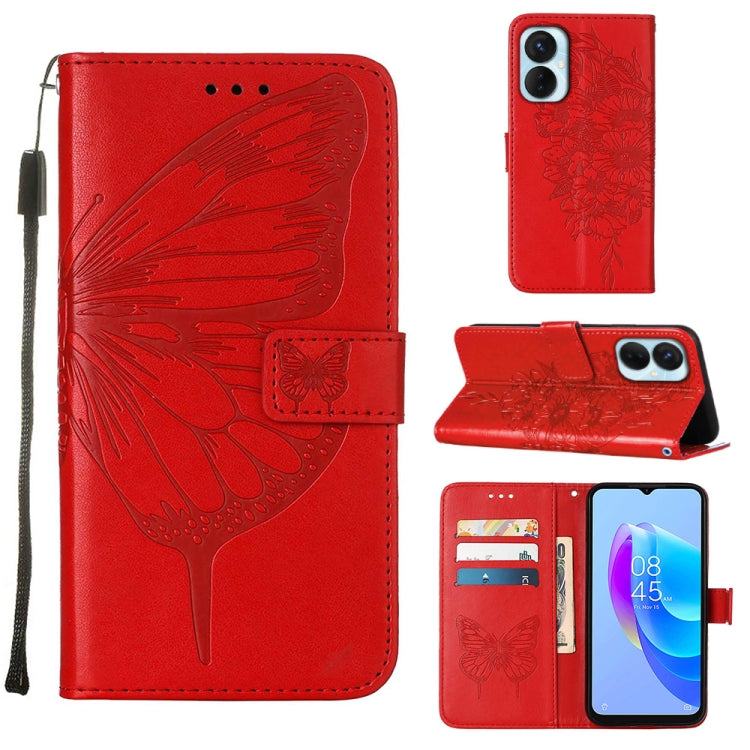 Embossed Butterfly Flip Leather Phone Case, For OnePlus 10T 5G Global, For Tecno Camon 19, For Tecno Camon 19 NEO, For Tecno Camon 19 Pro 5G, For Tecno POP 6, For Tecno Pova 3/LE7, For Tecno Spark 9 Pro/Spark 9T, For vivo S10e 5G/V23e 4G/V23E 5G/Y75 4G...