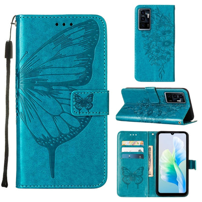 Embossed Butterfly Flip Leather Phone Case, For OnePlus 10T 5G Global, For Tecno Camon 19, For Tecno Camon 19 NEO, For Tecno Camon 19 Pro 5G, For Tecno POP 6, For Tecno Pova 3/LE7, For Tecno Spark 9 Pro/Spark 9T, For vivo S10e 5G/V23e 4G/V23E 5G/Y75 4G...