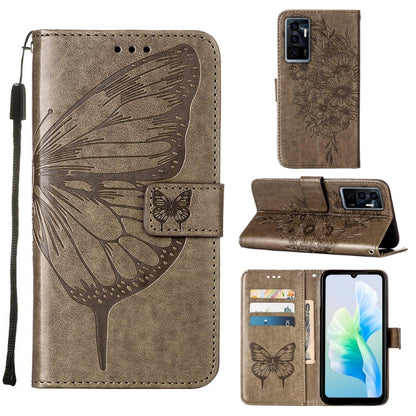 Embossed Butterfly Flip Leather Phone Case, For OnePlus 10T 5G Global, For Tecno Camon 19, For Tecno Camon 19 NEO, For Tecno Camon 19 Pro 5G, For Tecno POP 6, For Tecno Pova 3/LE7, For Tecno Spark 9 Pro/Spark 9T, For vivo S10e 5G/V23e 4G/V23E 5G/Y75 4G...