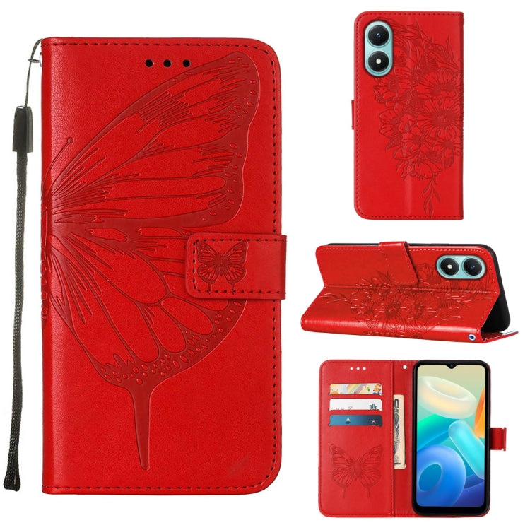 Embossed Butterfly Flip Leather Phone Case, For OnePlus 10T 5G Global, For Tecno Camon 19, For Tecno Camon 19 NEO, For Tecno Camon 19 Pro 5G, For Tecno POP 6, For Tecno Pova 3/LE7, For Tecno Spark 9 Pro/Spark 9T, For vivo S10e 5G/V23e 4G/V23E 5G/Y75 4G...