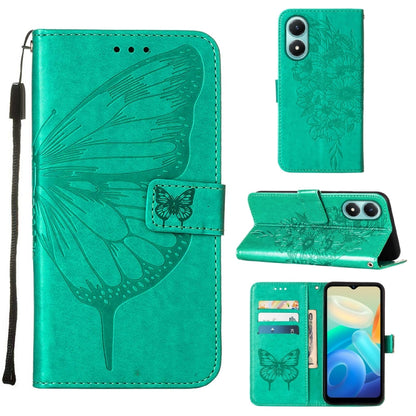 Embossed Butterfly Flip Leather Phone Case, For OnePlus 10T 5G Global, For Tecno Camon 19, For Tecno Camon 19 NEO, For Tecno Camon 19 Pro 5G, For Tecno POP 6, For Tecno Pova 3/LE7, For Tecno Spark 9 Pro/Spark 9T, For vivo S10e 5G/V23e 4G/V23E 5G/Y75 4G...
