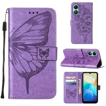 Embossed Butterfly Flip Leather Phone Case, For OnePlus 10T 5G Global, For Tecno Camon 19, For Tecno Camon 19 NEO, For Tecno Camon 19 Pro 5G, For Tecno POP 6, For Tecno Pova 3/LE7, For Tecno Spark 9 Pro/Spark 9T, For vivo S10e 5G/V23e 4G/V23E 5G/Y75 4G...