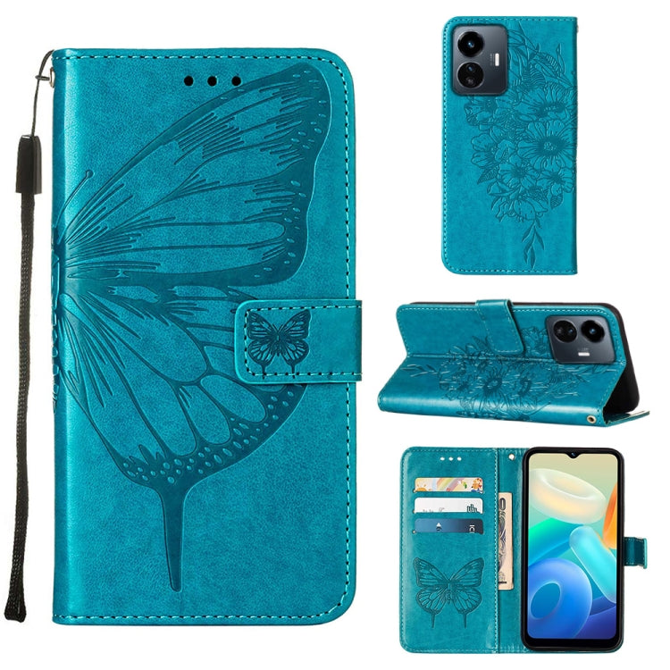 Embossed Butterfly Flip Leather Phone Case, For OnePlus 10T 5G Global, For Tecno Camon 19, For Tecno Camon 19 NEO, For Tecno Camon 19 Pro 5G, For Tecno POP 6, For Tecno Pova 3/LE7, For Tecno Spark 9 Pro/Spark 9T, For vivo S10e 5G/V23e 4G/V23E 5G/Y75 4G...