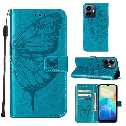 Embossed Butterfly Flip Leather Phone Case, For OnePlus 10T 5G Global, For Tecno Camon 19, For Tecno Camon 19 NEO, For Tecno Camon 19 Pro 5G, For Tecno POP 6, For Tecno Pova 3/LE7, For Tecno Spark 9 Pro/Spark 9T, For vivo S10e 5G/V23e 4G/V23E 5G/Y75 4G...