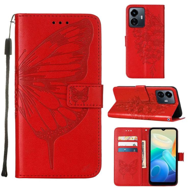 Embossed Butterfly Flip Leather Phone Case, For OnePlus 10T 5G Global, For Tecno Camon 19, For Tecno Camon 19 NEO, For Tecno Camon 19 Pro 5G, For Tecno POP 6, For Tecno Pova 3/LE7, For Tecno Spark 9 Pro/Spark 9T, For vivo S10e 5G/V23e 4G/V23E 5G/Y75 4G...
