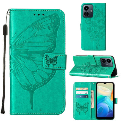 Embossed Butterfly Flip Leather Phone Case, For OnePlus 10T 5G Global, For Tecno Camon 19, For Tecno Camon 19 NEO, For Tecno Camon 19 Pro 5G, For Tecno POP 6, For Tecno Pova 3/LE7, For Tecno Spark 9 Pro/Spark 9T, For vivo S10e 5G/V23e 4G/V23E 5G/Y75 4G...