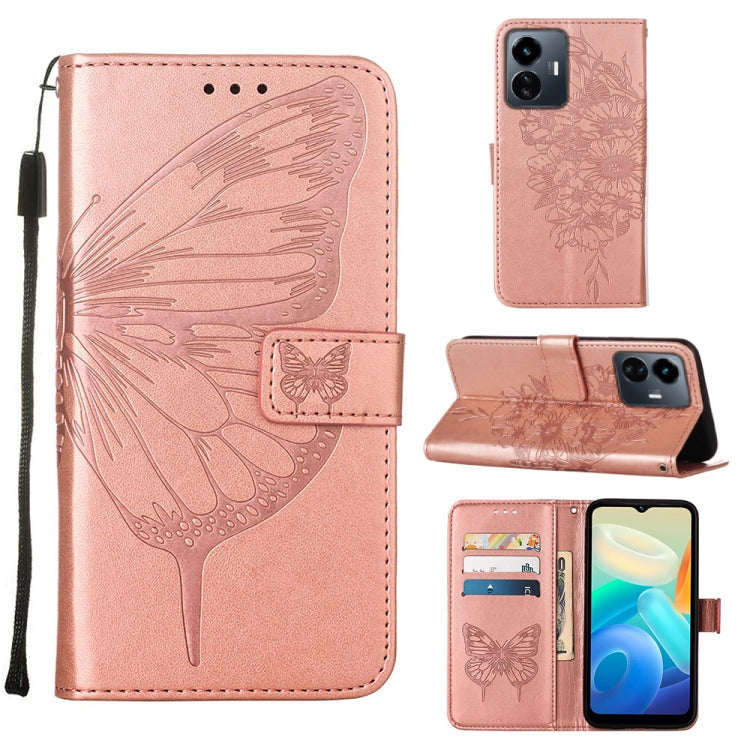 Embossed Butterfly Flip Leather Phone Case, For OnePlus 10T 5G Global, For Tecno Camon 19, For Tecno Camon 19 NEO, For Tecno Camon 19 Pro 5G, For Tecno POP 6, For Tecno Pova 3/LE7, For Tecno Spark 9 Pro/Spark 9T, For vivo S10e 5G/V23e 4G/V23E 5G/Y75 4G...
