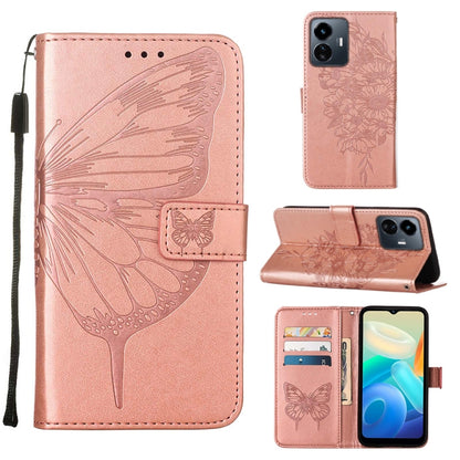 Embossed Butterfly Flip Leather Phone Case, For OnePlus 10T 5G Global, For Tecno Camon 19, For Tecno Camon 19 NEO, For Tecno Camon 19 Pro 5G, For Tecno POP 6, For Tecno Pova 3/LE7, For Tecno Spark 9 Pro/Spark 9T, For vivo S10e 5G/V23e 4G/V23E 5G/Y75 4G...