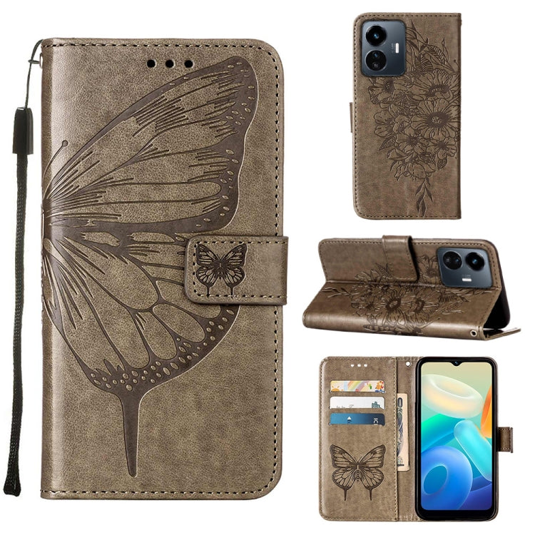 Embossed Butterfly Flip Leather Phone Case, For OnePlus 10T 5G Global, For Tecno Camon 19, For Tecno Camon 19 NEO, For Tecno Camon 19 Pro 5G, For Tecno POP 6, For Tecno Pova 3/LE7, For Tecno Spark 9 Pro/Spark 9T, For vivo S10e 5G/V23e 4G/V23E 5G/Y75 4G...