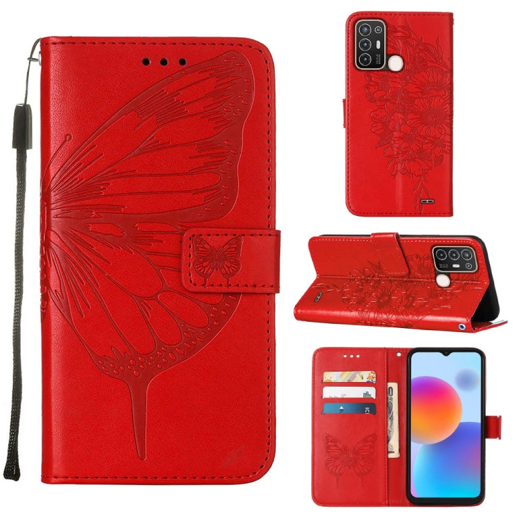 Embossed Butterfly Flip Leather Phone Case, For OnePlus 10T 5G Global, For Tecno Camon 19, For Tecno Camon 19 NEO, For Tecno Camon 19 Pro 5G, For Tecno POP 6, For Tecno Pova 3/LE7, For Tecno Spark 9 Pro/Spark 9T, For vivo S10e 5G/V23e 4G/V23E 5G/Y75 4G...
