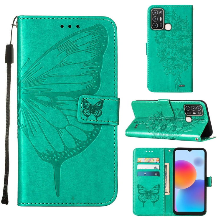 Embossed Butterfly Flip Leather Phone Case, For OnePlus 10T 5G Global, For Tecno Camon 19, For Tecno Camon 19 NEO, For Tecno Camon 19 Pro 5G, For Tecno POP 6, For Tecno Pova 3/LE7, For Tecno Spark 9 Pro/Spark 9T, For vivo S10e 5G/V23e 4G/V23E 5G/Y75 4G...